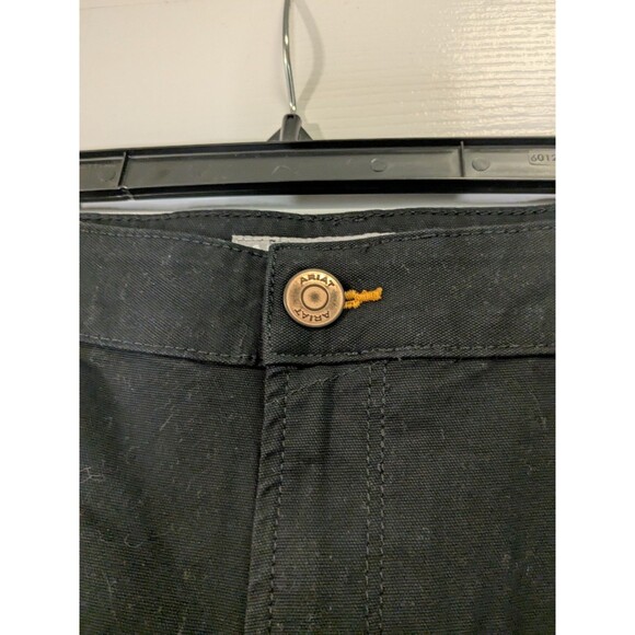 Ariat Rebar Pants Women Size 26W Black Perfect Rise Straight Made Tough Workwear - Picture 5 of 10
